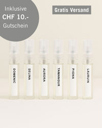 Coffret de parfums d'ambiance Discovery (7 x 5ml), catalogue de parfums inclus