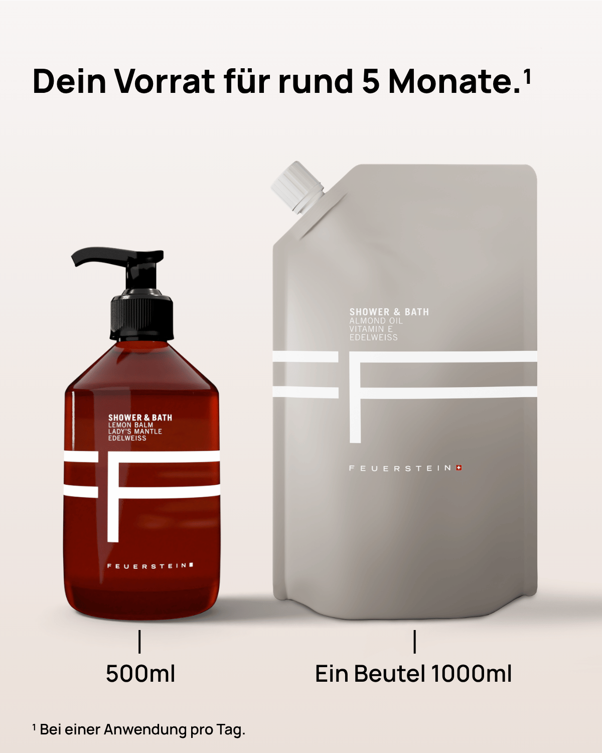 Shower & Bath Refill Bag 1000ml